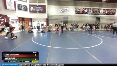 41 lbs Cons. Semi - Axton Diaz, Roy Wrestling Club vs Titus Davidson, Wasatch