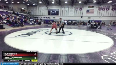 170 lbs Round Two - John Cunningham, Eisenhower vs Hunter Osso, Mt. Spokane