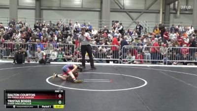 61 lbs Champ. Round 1 - Dalton Courtois, WR-Topeka Blue Thunder vs Tristan Boggs, Raider Wrestling Club