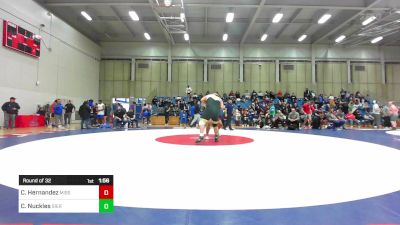 287 lbs Round Of 32 - Christopher Hernandez, Mission Oak vs Case Nuckles, Sierra Pacific HS