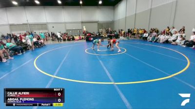 132 lbs Round 2 (8 Team) - Callie Alfieri, Florida vs Abigail Plemons, Georgia Blue