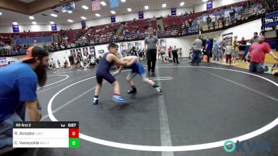 66 lbs Rr Rnd 2 - Rocky Amador, Little Axe Takedown Club vs Cooper Vansyckle, Bridge Creek Youth Wrestling