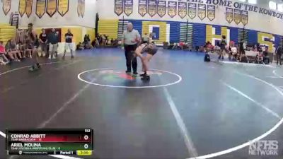 132 lbs Round 3 (8 Team) - Conrad Abbitt, Team Barracuda vs Ariel Molina, Team Osceola Wrestling Club