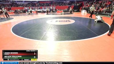 1A 138 lbs Cons. Round 2 - Jason Bowers, Dakota vs Bryson Spaulding, Elmhurst (IC Catholic)