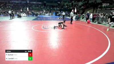 120 lbs Round Of 16 - Paul Spitzer, Yale Street vs Knox Landell, Seagull Wrestling Club