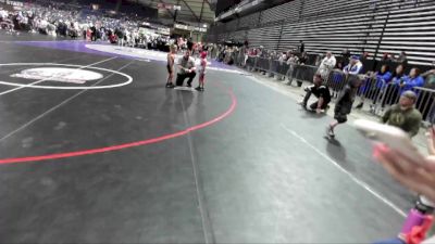 38-40 lbs Quarterfinal - Grady Mason, Cashmere Wrestling Club vs Juliet Soto, Prosser Wrestling Academy