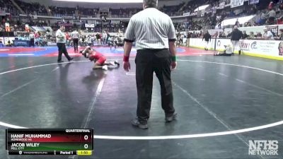 6A 126 lbs Quarterfinal - Jacob Wiley, Pell City vs Hanif Muhammad, Homewood Hs