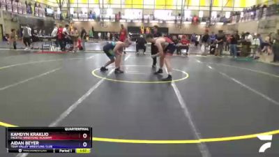 182 lbs Quarterfinal - Kamdyn Kraklio, Pack732 Wrestling Academy vs Aidan Beyer, Team Valley Wrestling Club