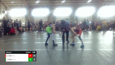 76 lbs Round 1 - Evan Cies, PA Alliance Black vs Jacob Wills, AACO Allstars