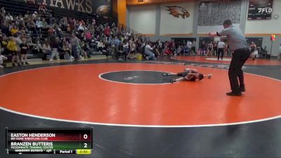 70 lbs Semifinal - Easton Henderson, Big Game Wrestling Club vs Branzen Butteris, McDominate Training Center