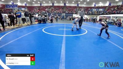 46 lbs Consi Of 4 - Nolan Elwell, Mustang Bronco Wrestling Club vs Jason Easley, Division Bell Wrestling