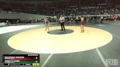 6A/5A Girls 140 Quarterfinal - MacKenzie Shearon, Redmond Girls vs Rebecca Mcgee, Hillsboro Girls