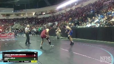 4A 139 lbs Champ. Round 1 - Diego Avila, Belen vs Jonas Berchem Brown, St. Michaels