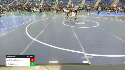 85 lbs Semifinal - Apollo Rojas-Crawford, Bear Cave WC vs Isaac Trujillo, Pueblo County WC