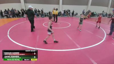 63 lbs Champ. Round 1 - Kanaan Gandee, North DeSoto Wrestling Academy vs Zayne Edwards, Texas Elite Wrestling Club