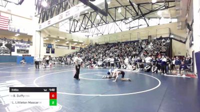 114 lbs Round Of 16 - Bobby Duffy, Christian Brothers Academy vs Lukas Littleton Mascaro, Malvern Prep