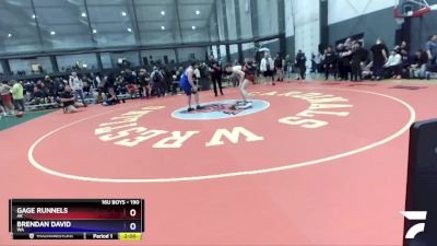 190 lbs Quarterfinal - Gage Runnels, AK vs Brendan David, WA