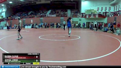 109 lbs Cons. Round 2 - Gloria Cloud, Columbus North Wrestling Club vs Sophia Jorge, Munster Wrestling Club