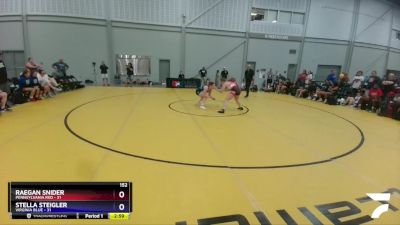 152 lbs Semis & 3rd Wb (16 Team) - Raegan Snider, Pennsylvania Red vs Stella Steigler, Virginia Blue