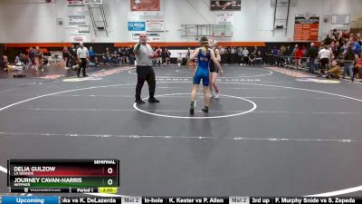 120 lbs Semifinal - Delia Gulzow, La Grande vs Journey Cavan-Harris, Heppner