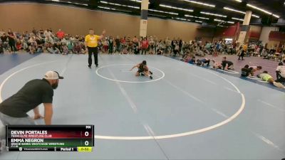 50-52 lbs Round 2 - Emma Negron, Gracie Barra Westchase Wrestling Club vs Devin Portales, Texas Elite Wrestling Club