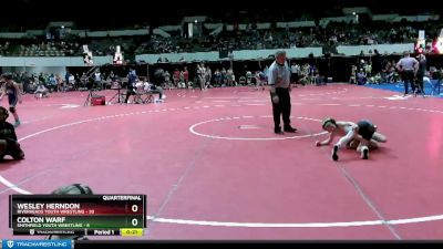 60 lbs Quarterfinal - Wesley Herndon, Riverheads Youth Wrestling vs Colton Warf, Smithfield Youth Wrestling