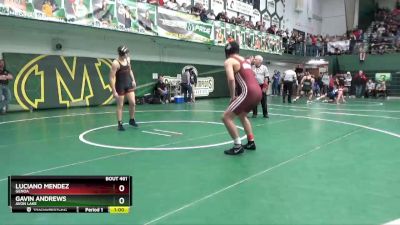 150 lbs Cons. Round 3 - Gavin Andrews, Avon Lake vs Luciano Mendez, Genoa