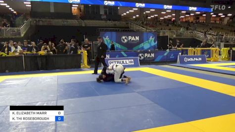 KATHERINE ELIZABETH MARR vs KRISTA THI ROSEBOROUGH 2024 Pan Jiu Jitsu IBJJF Championship