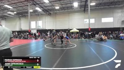 84 lbs Round 2 - Aiden DiFrancisco, Poway Elite vs Mariah Espinoza, TUF California Wrestling Acade