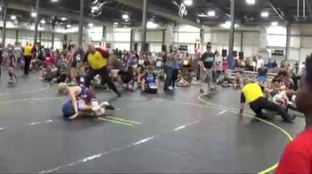 91 lbs Round 3 (6 Team) - Rush Jennett, Team Iowa Red vs Aiden McClure, American Gladiators-Red