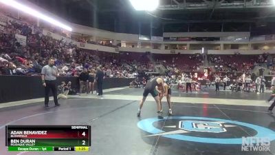 4A 133 lbs Semifinal - Adan Benavidez, Bloomfield vs Ben Duran, Pojoaque Valley