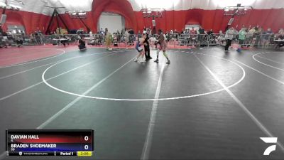 130 lbs Round 2 - Davian Hall, IL vs Braden Shoemaker, SD