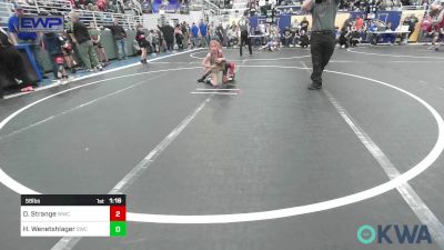 58 lbs Quarterfinal - Demitri Strange, Woodland Wrestling Club vs Hayden Wenetshlager, Salina Wrestling Club