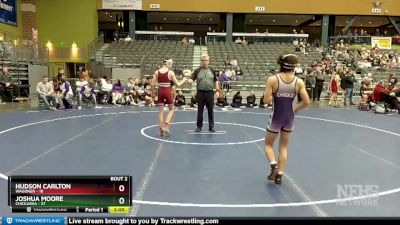 120 lbs Quarterfinals (8 Team) - Hudson Carlton, Wagoner vs Joshua Moore, Chickasha