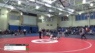 157 lbs Quarterfinal - Beau Guffey, Army West Point vs Jon Walden, Usmaps