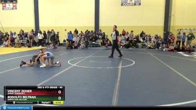 65 lbs Cons. Round 4 - Vincent Zeiher, Amery Warrior`s vs Rodolfo Beltran, Wrestling Factory