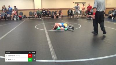 65 lbs Rr Rnd 1 - Cael Dennison, K4 Phoenix Red vs Jackson Bish, K4 Tri State Hammers