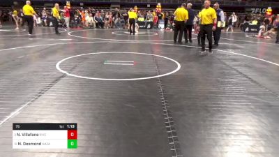 75 lbs Final - Nelson Villafane, Riverside vs Noah Desmond, Nazareth