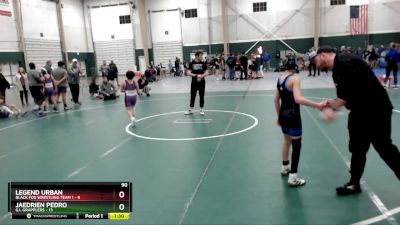 90 lbs Round 3 (8 Team) - Legend Urban, Black Fox Wrestling Team 1 vs Jaedrien Pedro, G.I. Grapplers