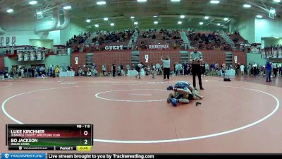 113 lbs Cons. Round 4 - Luke Kirchner, Jennings County Wrestling Club vs Bo Jackson, Indian Creek