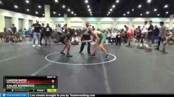 120 lbs Round 4 (8 Team) - Landon Bates, Backyard Boyz White vs Kailani Barrientos, Dark Knights WC