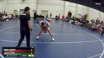 102 lbs Semis & 1st Wrestleback (8 Team) - Gable Uhrig, South Dakota Lightning vs Noah Cooper, Nebraska Maize