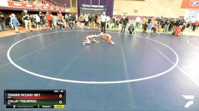 63 lbs Quarterfinal - Tanner McCray-Bey, MD vs Collin Ysquierdo, WI