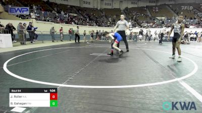 73 lbs Semifinal - Jaxon Roller, R.a.w. vs Bj Gahagan, Pin-King All Stars