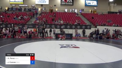 110 lbs Cons 8 #2 - Kennedy Perez, Michigan vs Jaydin Cuevas, Colorado