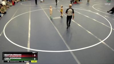 Champ. Round 1 - Braxton Prokash, Forest Lake Wrestling Club vs Coen McDonough, Minnesota