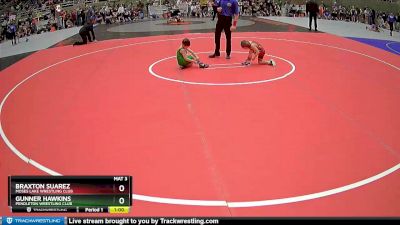 45 lbs Cons. Round 2 - Braxton Suarez, Moses Lake Wrestling Club vs Gunner Hawkins, Pendleton Wrestling Club