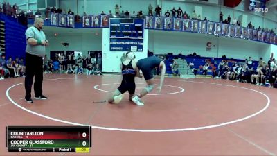 120 lbs Quarters & Wb (16 Team) - Cooper Glassford, Jay County vs Colin Tarlton, Oak Hill