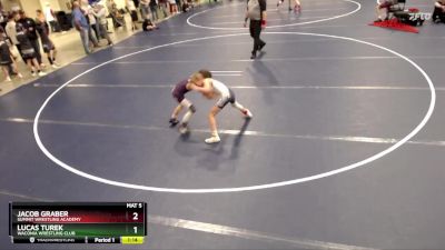 63 lbs Quarterfinal - Jacob Graber, Summit Wrestling Academy vs Lucas Turek, Waconia Wrestling Club