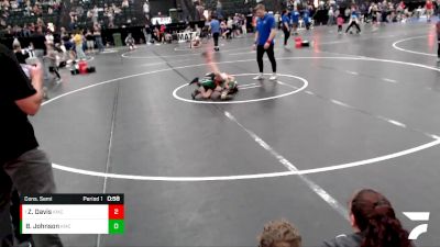 71-78 lbs Cons. Semi - Zechariah Davis, Fillmore Central vs Brayden Johnson, Pikes Peak Warriors